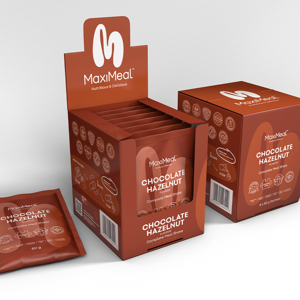 CHOCOLATE HAZELNUT FLAVOURED SACHET BOX